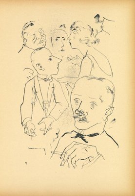 George Grosz, Offspring, Original Lithograph and Offset, 1922-ZCI-2024805