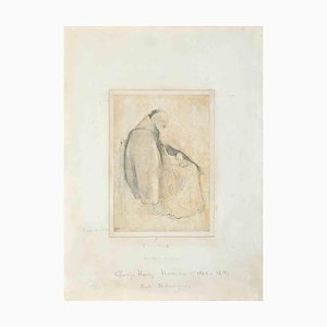 George Henry Harlow, Old Man, Original Drawing, 1818-ZCI-1277274