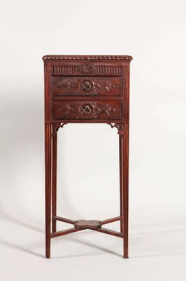 George III Carved Mahogany Worktable-MBH-1032309