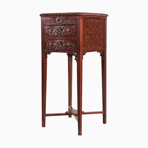 George III Carved Mahogany Worktable-MBH-1032309