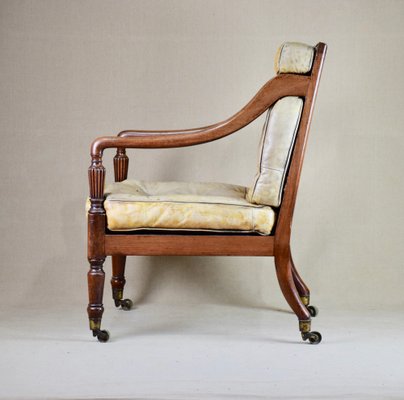 George III Regency Library Chair, United Kingdom, 1820s-RNM-1083863