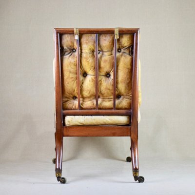 George III Regency Library Chair, United Kingdom, 1820s-RNM-1083863