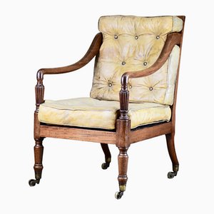 George III Regency Library Chair, United Kingdom, 1820s-RNM-1083863