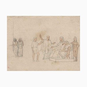 Georges Antoine Rochegrosse, L'Orestie, Pencil Drawing, 1889-ZCI-1759166