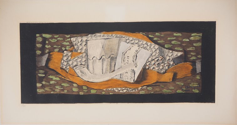 Georges Braque, Nature morte à la pipe, 1959, Original Engraving-KHH-1282336