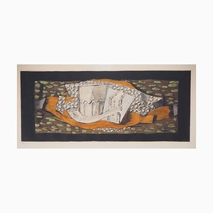 Georges Braque, Nature morte à la pipe, 1959, Original Engraving-KHH-1282336