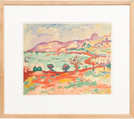 Georges Braque, Port de Collioure, 1972, Lithograph, Framed-WM-1183993