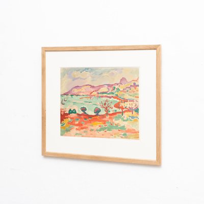 Georges Braque, Port de Collioure, 1972, Lithograph, Framed-WM-1183993