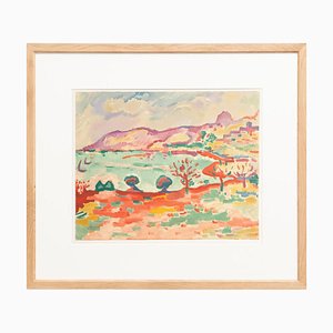 Georges Braque, Port de Collioure, 1972, Lithograph, Framed-WM-1183993