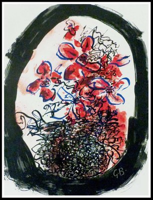 Georges Braque, The Bouquet of Flowers, 1961, Original Lithograph-KHH-1206627