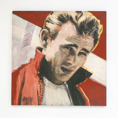 Georges-Charles Vanrijk, James Dean, Print & Mixed Media Panel Painting, 1997-SES-2043060