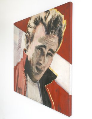 Georges-Charles Vanrijk, James Dean, Print & Mixed Media Panel Painting, 1997-SES-2043060