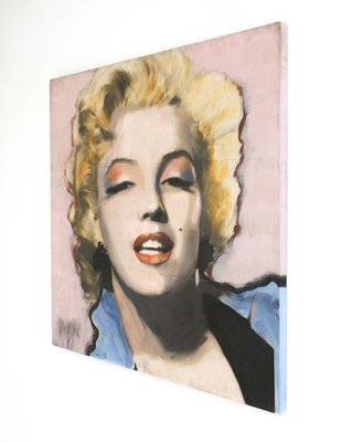 Georges-Charles Vanrijk, Marilyn Monroe, Print & Mixed Media Panel Painting, 1997-SES-2041893