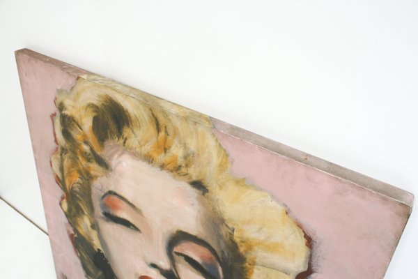 Georges-Charles Vanrijk, Marilyn Monroe, Print & Mixed Media Panel Painting, 1997-SES-2041893