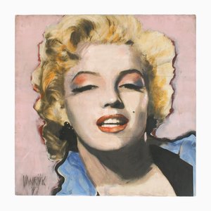 Georges-Charles Vanrijk, Marilyn Monroe, Print & Mixed Media Panel Painting, 1997-SES-2041893