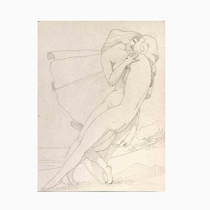 Georges-Henri Tribout, Young Lovers, Original Drawing, 1940-ZCI-1281548