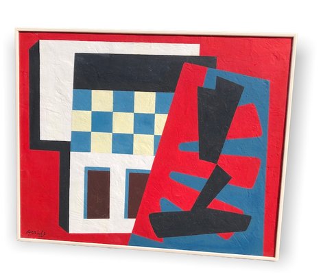 Georges Lévêque Dit Gerles, Abstract Composition, 1995, Oil on Panel-JVQ-1384458