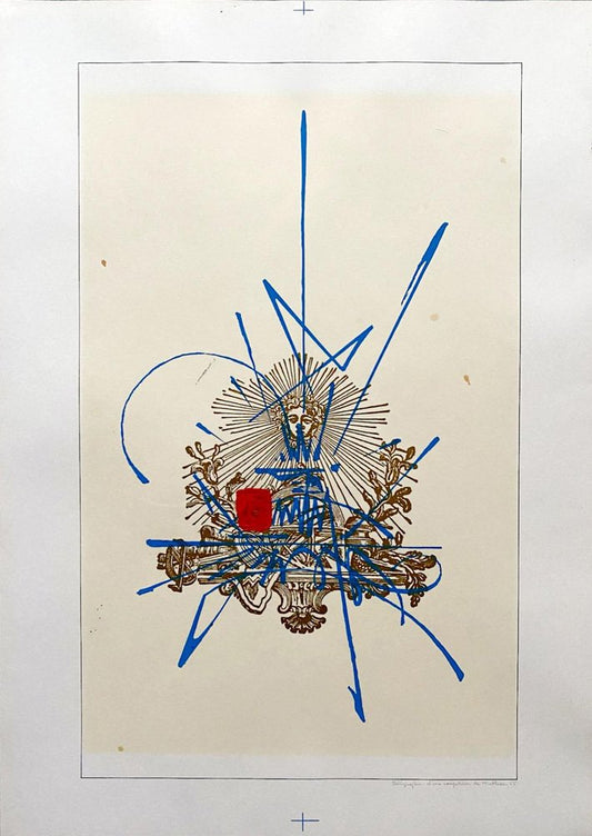 Georges Mathieu, Composition, 1966, Color Serigraph