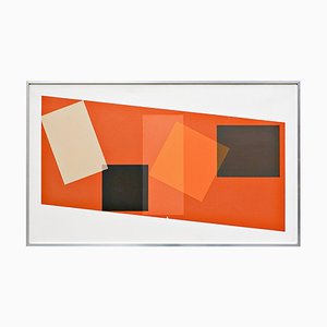 Georges Vaxelaire, Geometric Composition, Belgium, 1974, Oil on Canvas-FGA-923994