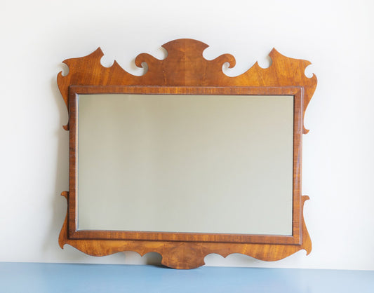 Georgian Carved Wooden Mirror, 1890s