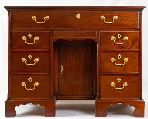 Georgian Mahogany Desk, Late 18th Century-UQL-1422770