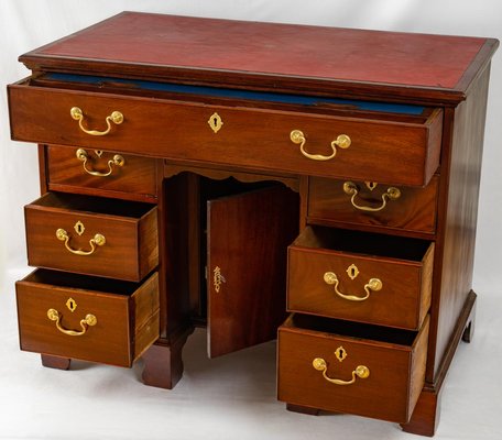 Georgian Mahogany Desk, Late 18th Century-UQL-1422770