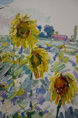 Georgij Moroz, Field of Sunflowers, 2000, Oil on Canvas-QUE-1158701