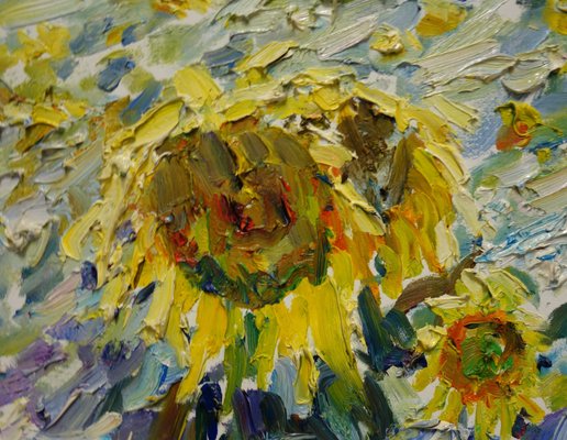 Georgij Moroz, Field of Sunflowers, 2000, Oil on Canvas-QUE-1158701