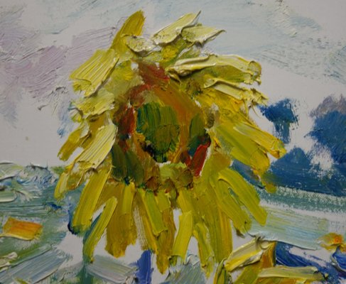 Georgij Moroz, Field of Sunflowers, 2000, Oil on Canvas-QUE-1158701