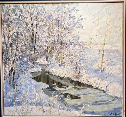 Georgij Moroz, Frost, Oil Painting, 2000-QUE-1764958