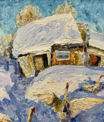 Georgij Moroz Geese in the Snow Oil Cm. 100 X 80 2006 2006-QUE-1165798