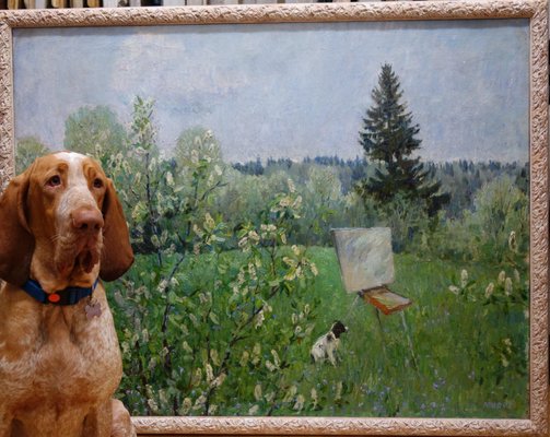 Georgij Moroz, Landscape with Dog, 2004-QUE-944154