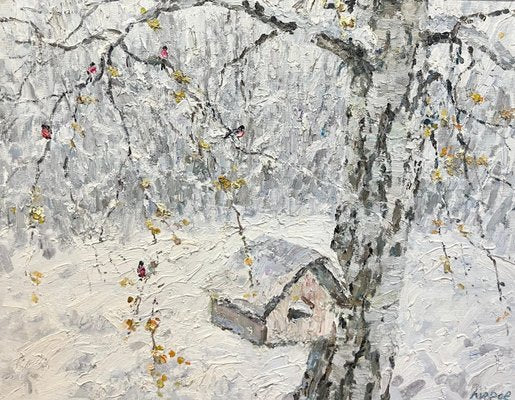 Georgij Moroz, Little House for Robins in the Woods, 2005, Oil Painting, Framed-QUE-1415297