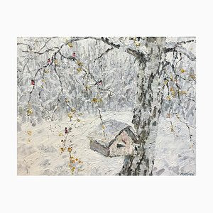 Georgij Moroz, Little House for Robins in the Woods, 2005, Oil Painting, Framed-QUE-1415297