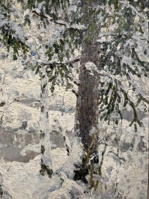 Georgij Moroz, Snowy Forest, 2003, Oil on Canvas-QUE-1172774