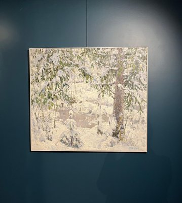 Georgij Moroz, Snowy Forest, 2003, Oil on Canvas-QUE-1172774