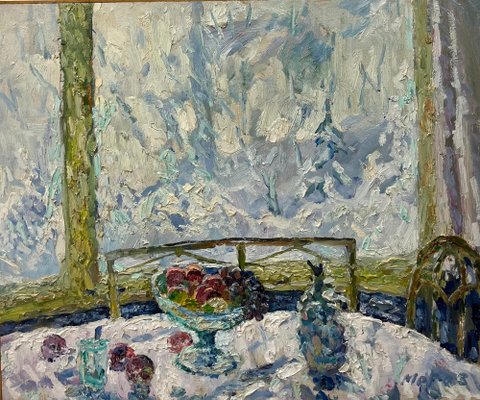 Georgij Moroz, Still Life, Oil on Canvas, 1998, Framed-QUE-1764956