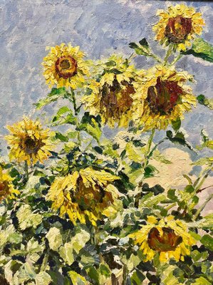 Georgij Moroz, Sunflowers, 2006, Oil on Canvas-QUE-1177759