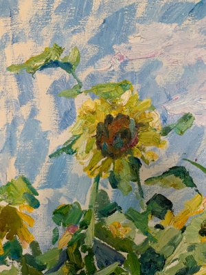 Georgij Moroz, Sunflowers, Oil on Canvas, 2004-QUE-943986