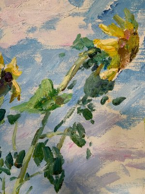 Georgij Moroz, Sunflowers, Oil on Canvas, 2004-QUE-943986