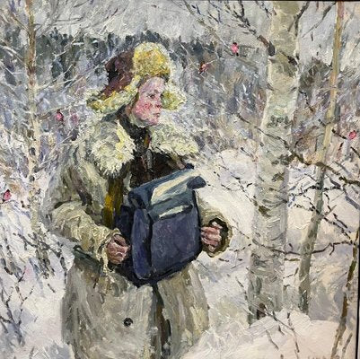 Georgij Moroz, The Post Woman, 2004, Oil on Canvas-QUE-1263033