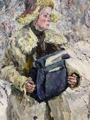 Georgij Moroz, The Post Woman, 2004, Oil on Canvas-QUE-1263033