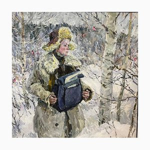 Georgij Moroz, The Post Woman, 2004, Oil on Canvas-QUE-1263033