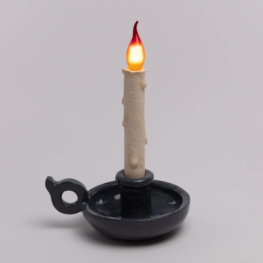 Resin Portable Lamp Bugia Lamp by Seletti #Grey