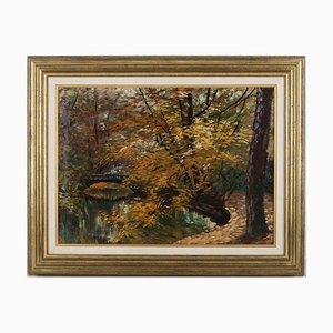 Gerhard Haenisch, Autumn Forest, Oil, 19th Century-ZCI-1781670