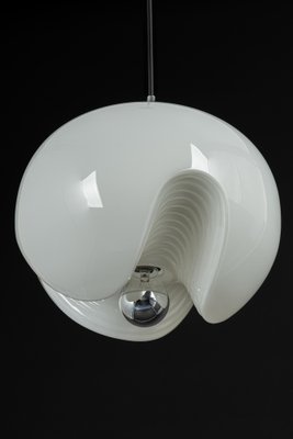 German 1 of 3 Large Opal Glass Pendant Light by Peill & Putzler, 1970s-UGR-1333901