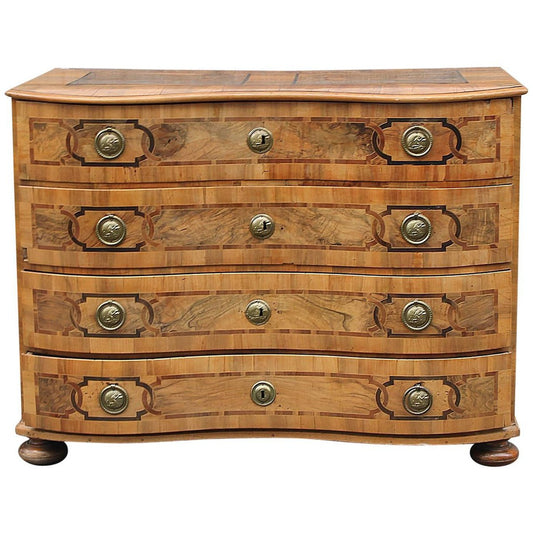 German 18th Century Walnut Chest of Drawers