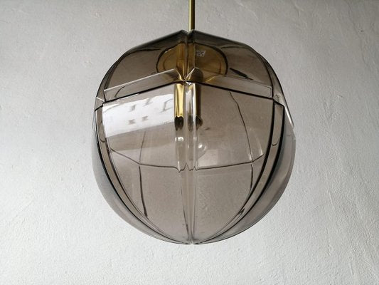 German 3 Dimensional Smoke Glass Design Ceiling Lamp from Peill Putzler, 1960s-RDS-1147785