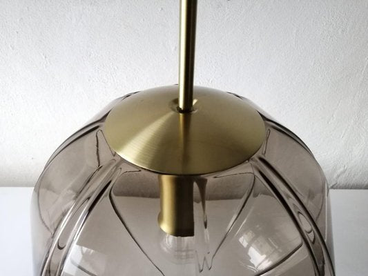 German 3 Dimensional Smoke Glass Design Ceiling Lamp from Peill Putzler, 1960s-RDS-1147785