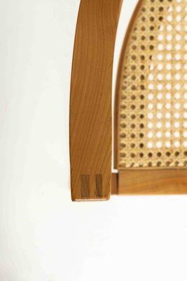 German 3-Legged Wood and Cane Chair by Xaver Seemüller-UQV-1316985